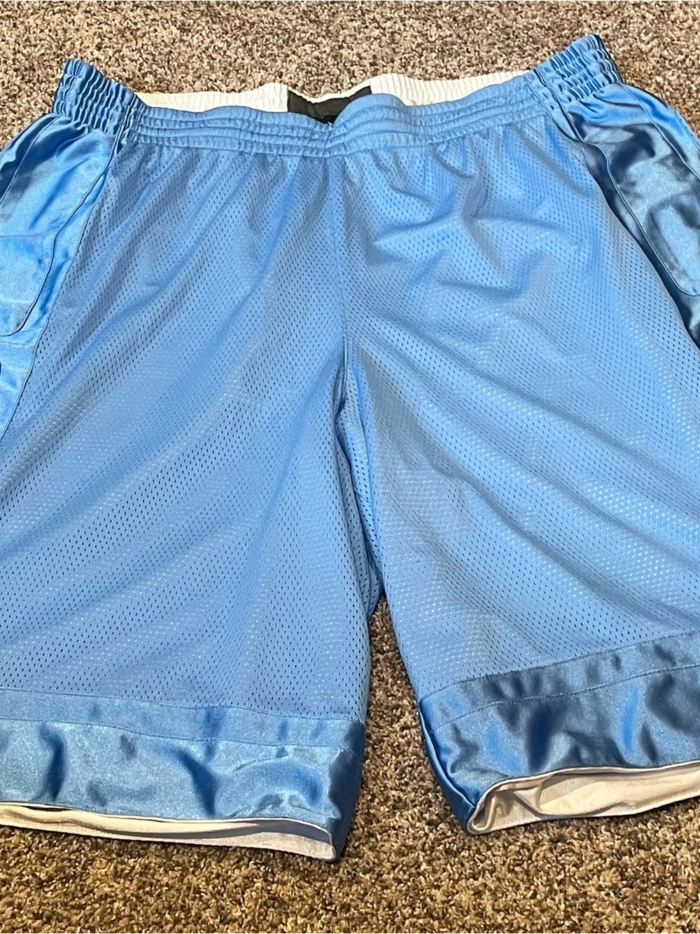 Retro Nike DriFit Light Blue Reversible Basketball Shorts